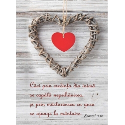 Felicitare, Caci prin credinta din inima se capata neprihanirea... 